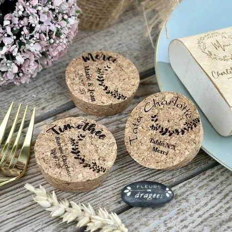 Marque mariage place Liège personnalisé Ø 5cm