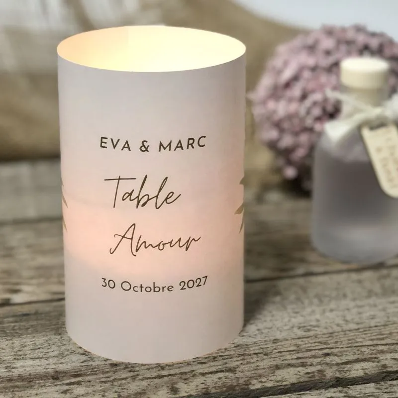 Lot de 10 menus ou marque-tables à personnaliser