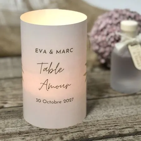 Lot de 10 menus ou marque-tables à personnaliser