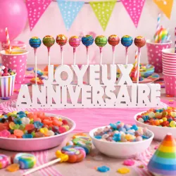 Candy Bar - Joyeux Anniversaire
