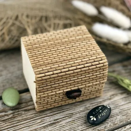 Boite bambou Carre - Naturel
