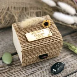 Boite bambou Carre - Naturel