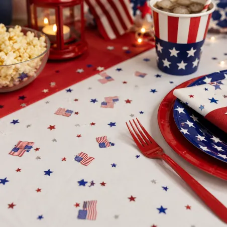 confettis sur le thème USA