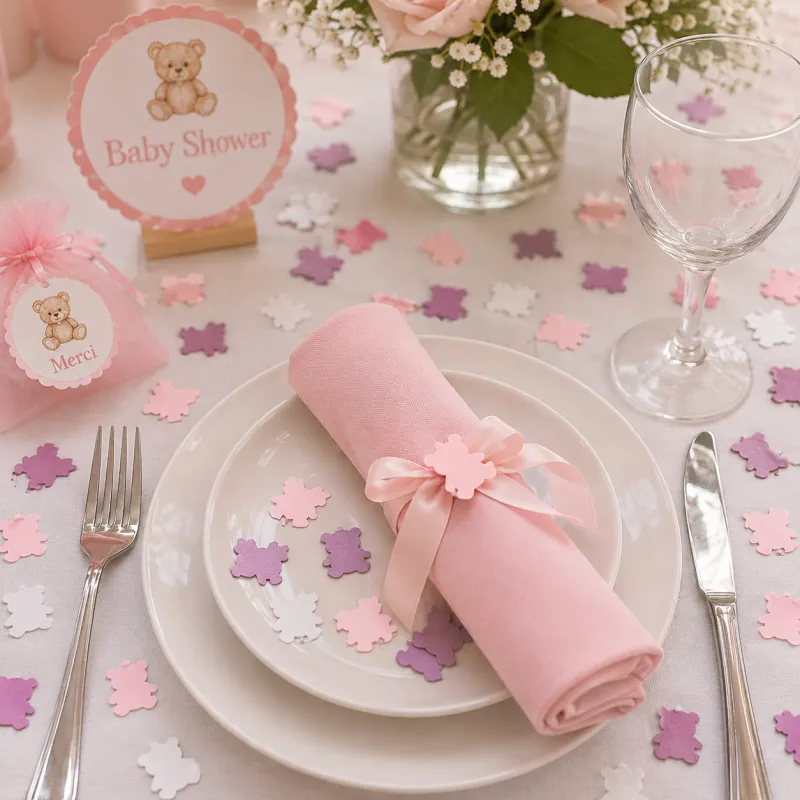 cotillon de fête ourson rose
