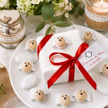lot de 24 moutons en bois