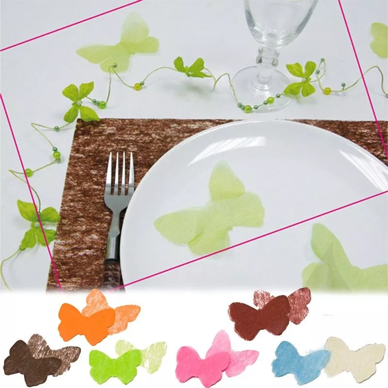 Confettis papillons intissé x 36