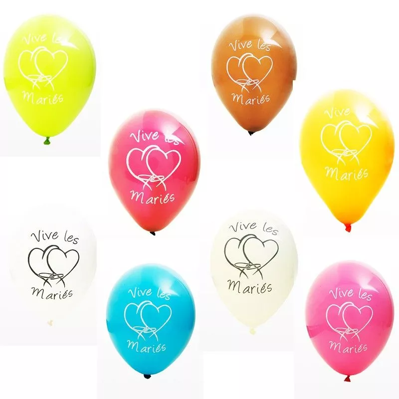 Ballon " vive les mariés " X 8