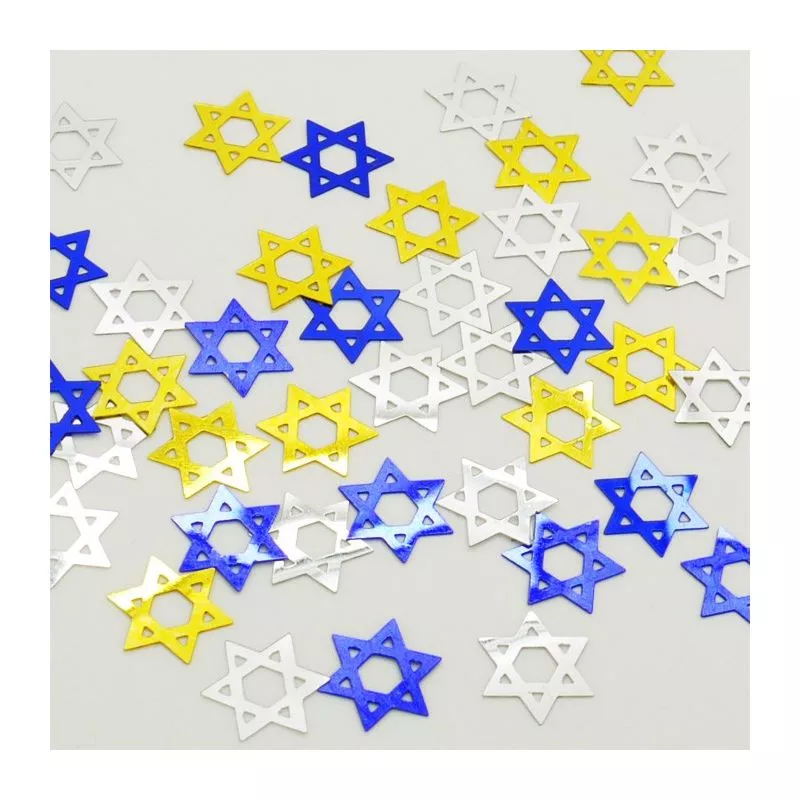 Confettis de table " étoiles de David "