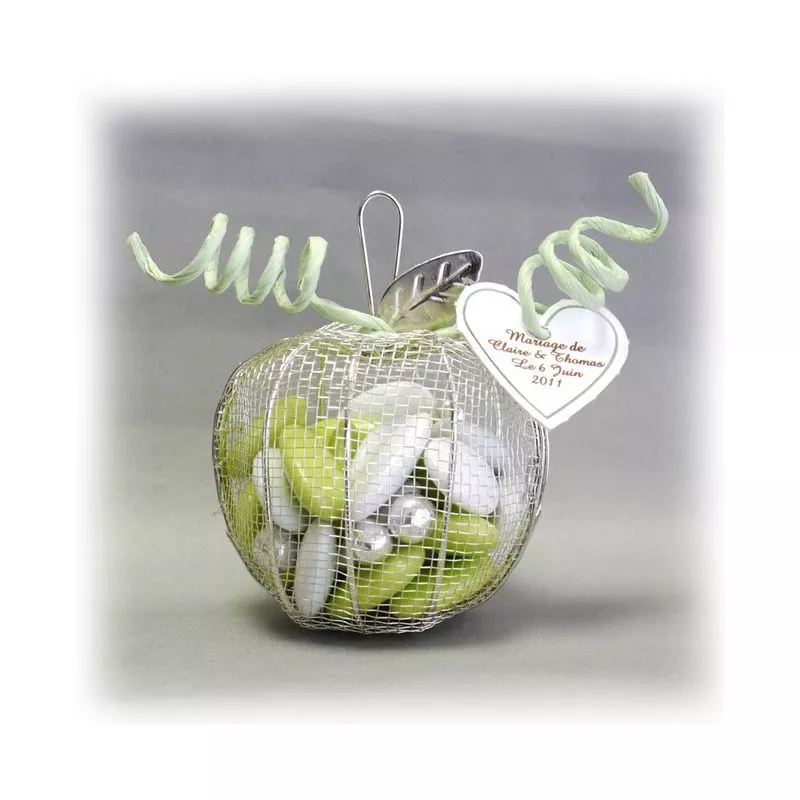 Dragées Mariage - Pomme dragees fer forgé