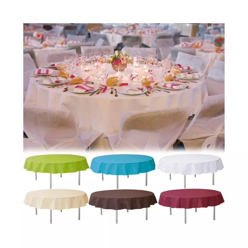 Nappe de table rond non tissé 240cm