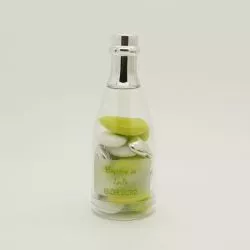 Dragées bapteme - Mini Bouteille champagne dragees Or ou Argent  X4