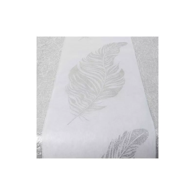 Chemin de table pailletée " plume "