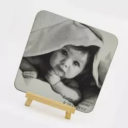 Cadre photo - Miroir gravé bapteme