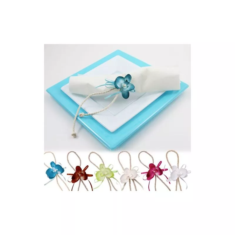 Déco de table - Orchidée attache serviette X2