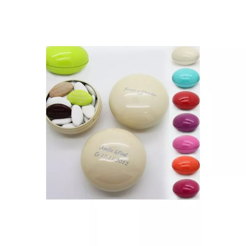 Boite dragées Smarties personnalisée X10