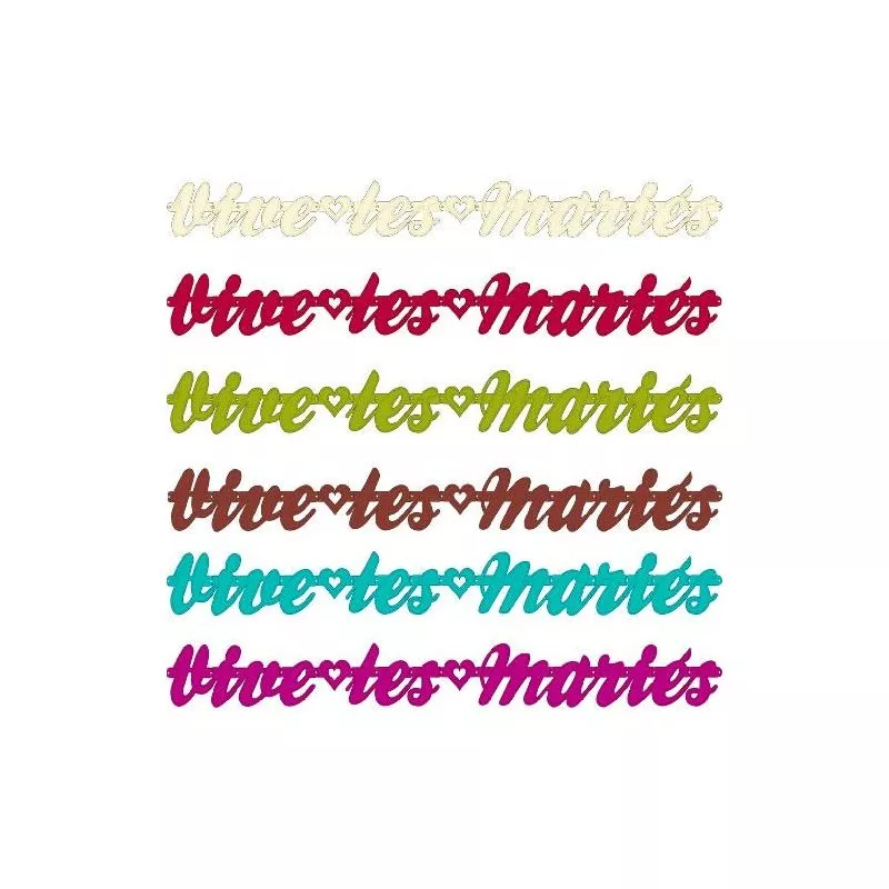Guirlande design  "Vive les mariés"