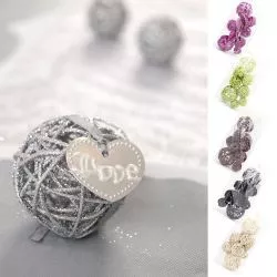 Boule rotin déco de table assortiment X10