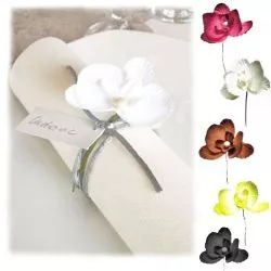 Orchidée déco sur tige X 10