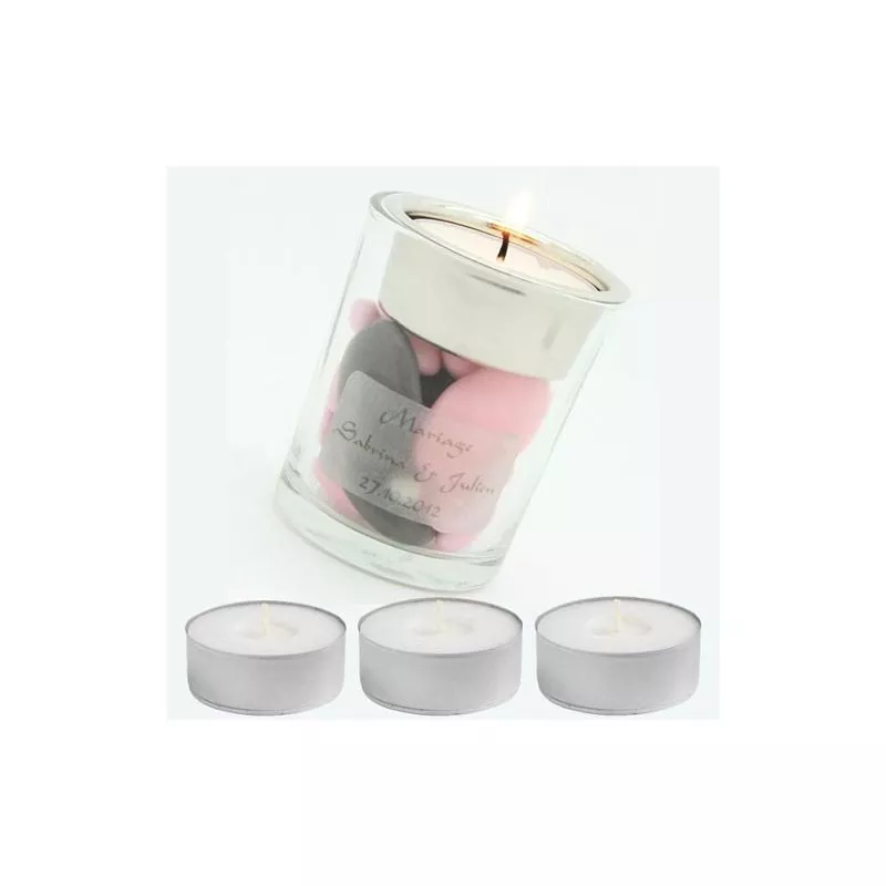 Bougie chauffe plat ronde X10