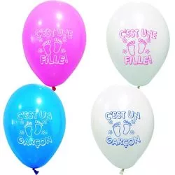 Ballons "C'est une Fille ou Garçon X8