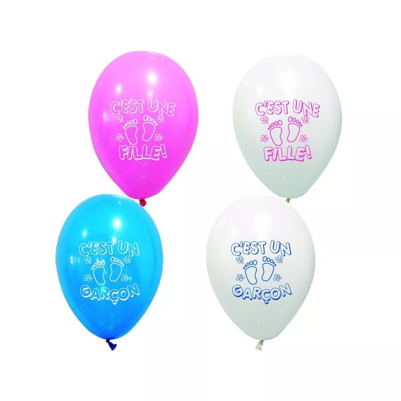 Ballons "C'est une Fille ou Garçon X8