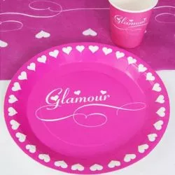 Assiette jetable Glamour X10