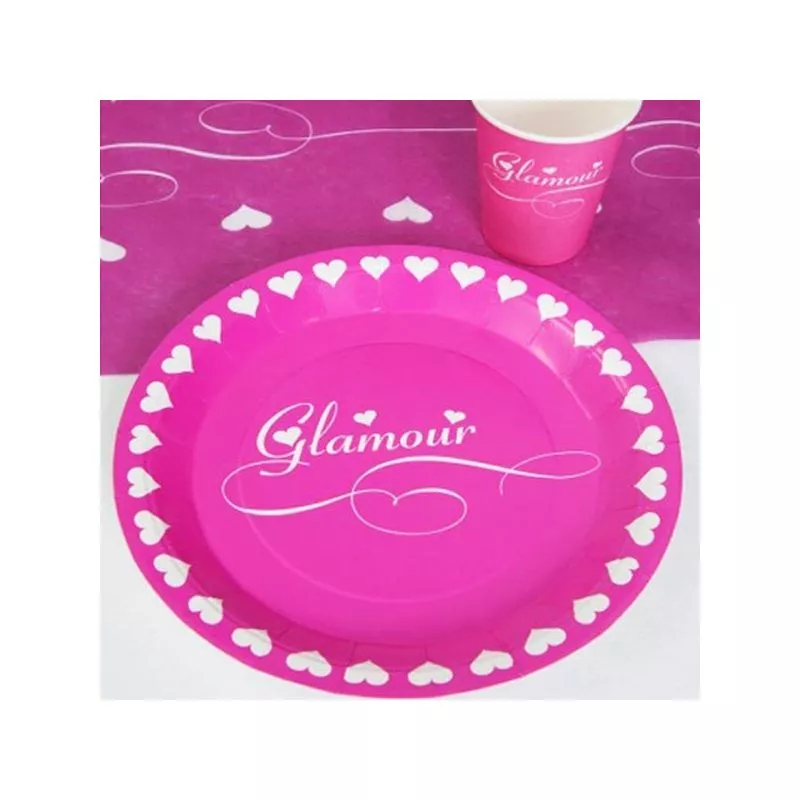 Assiette jetable Glamour X10