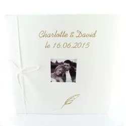 Livre d'or personnalisé Cuir