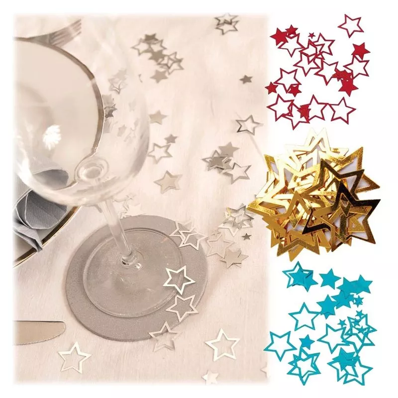 Confettis de table étoiles