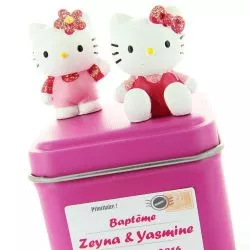 Sujet dragées bapteme Hello Kitty X2 - Sanrio©