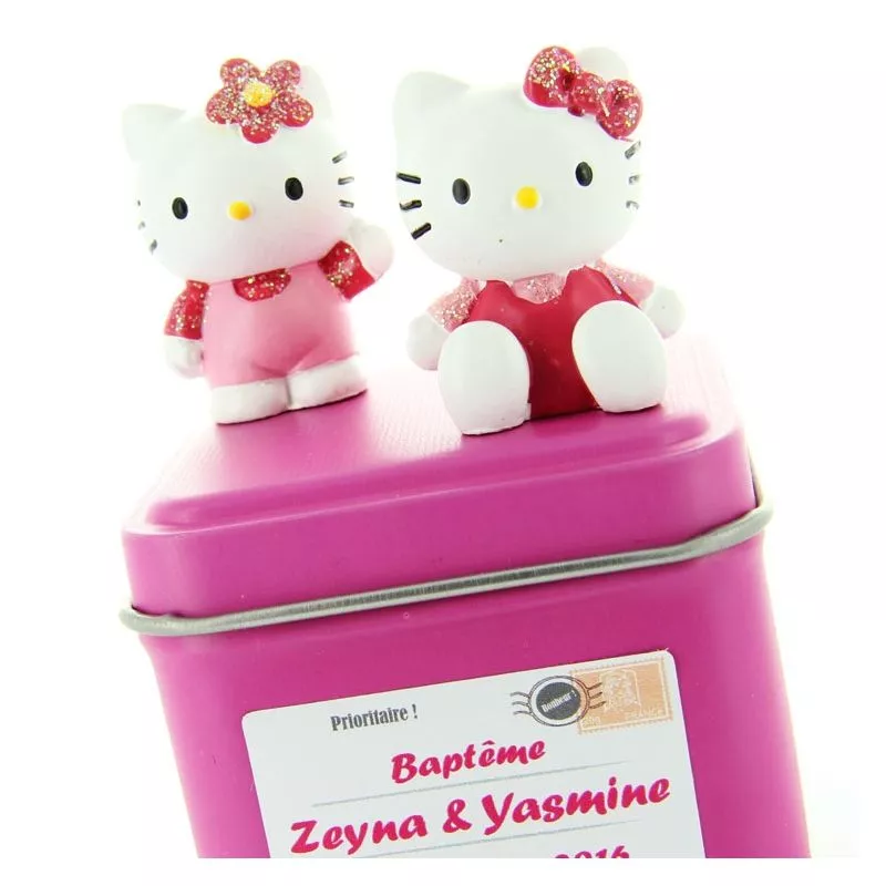 Sujet dragées bapteme Hello Kitty X2 - Sanrio©