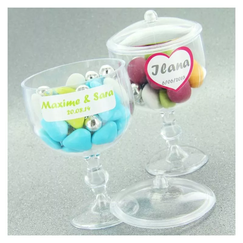 Verre à vin dragées