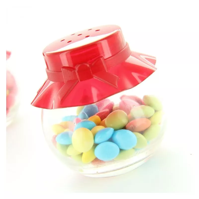 Pot dragée baptême fille Salière