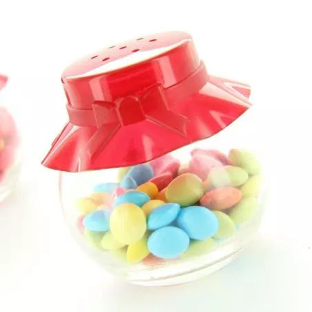 Pot dragée baptême fille Salière