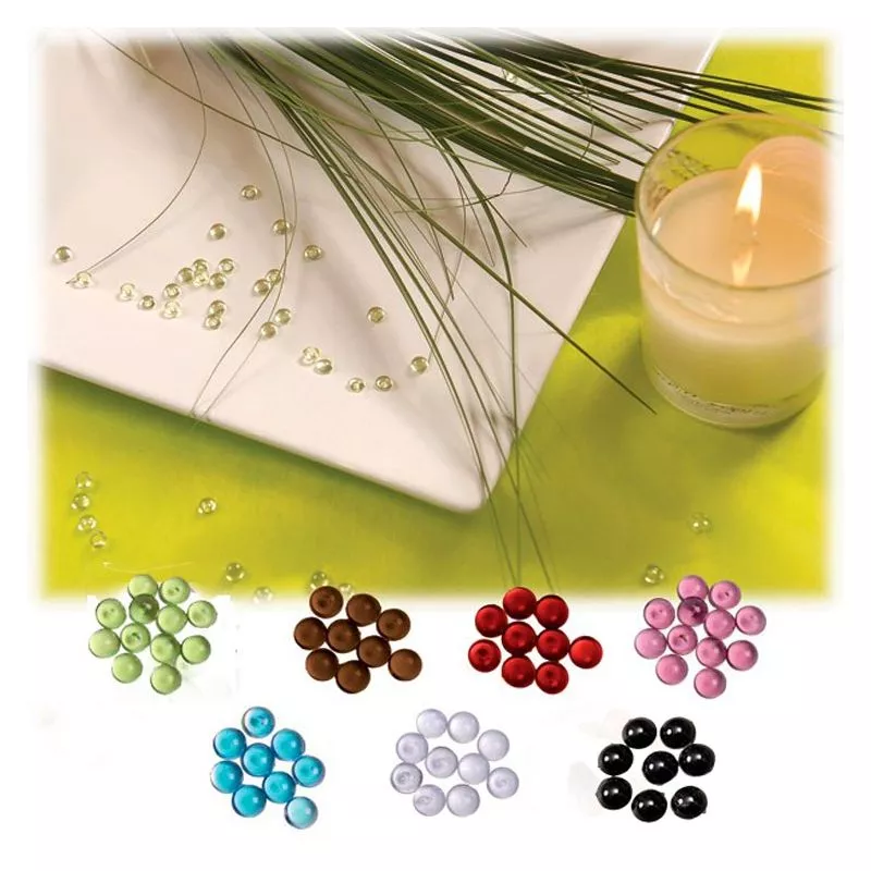 Perles de pluie translucide