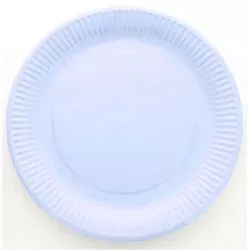 Assiette jetable Ø23cm Ronde (lot 10) - Bleu
