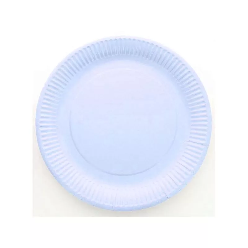 Assiette jetable Ø23cm Ronde (lot 10) - Bleu