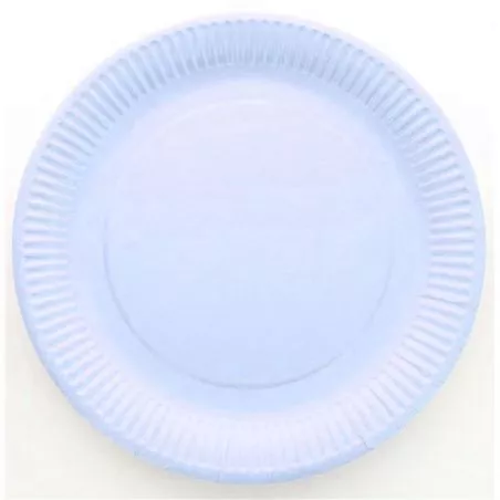 Assiette jetable Ø23cm Ronde (lot 10) - Bleu