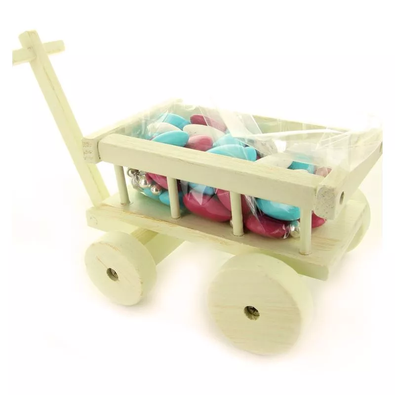Bonbonnière dragées Chariot d'enfant