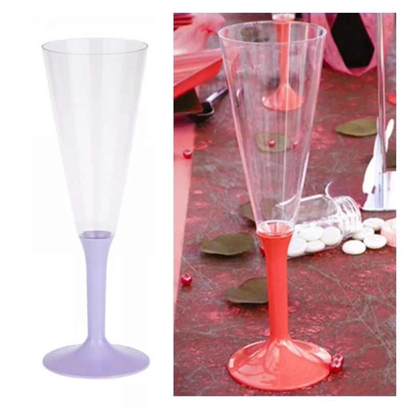 Flûte champagne plastique 13cl (10psc) - Parme