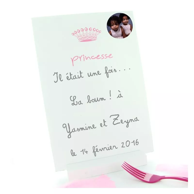 Grand Menu Princesse 30 x 20cm
