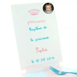 Grand Menu Princesse 30 x 20cm