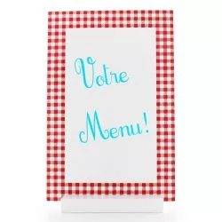 Grand Menu Vichy 30 x 20cm