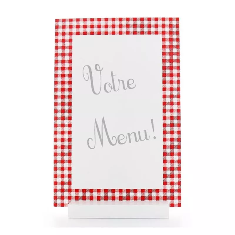 Grand Menu Vichy 30 x 20cm