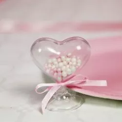 Coeur plexi sur pied (les 3)