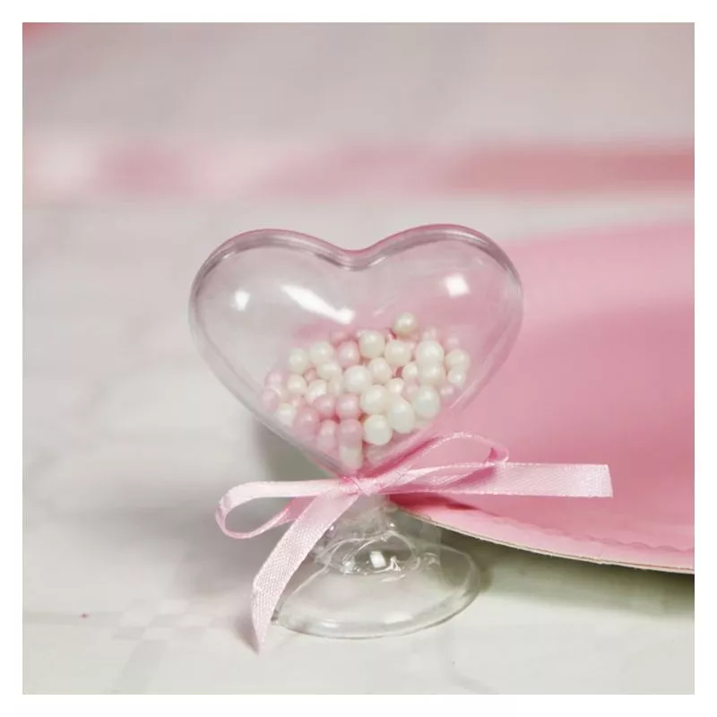 Coeur plexi sur pied (les 3)