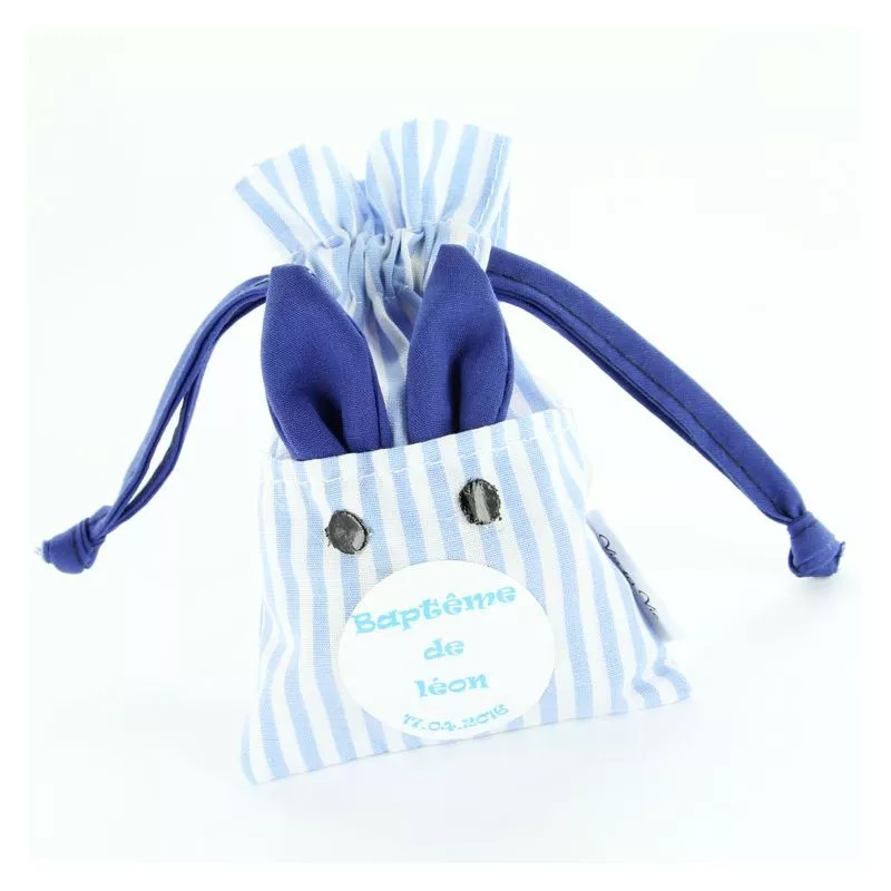 Bourse dragées Lapin coton
