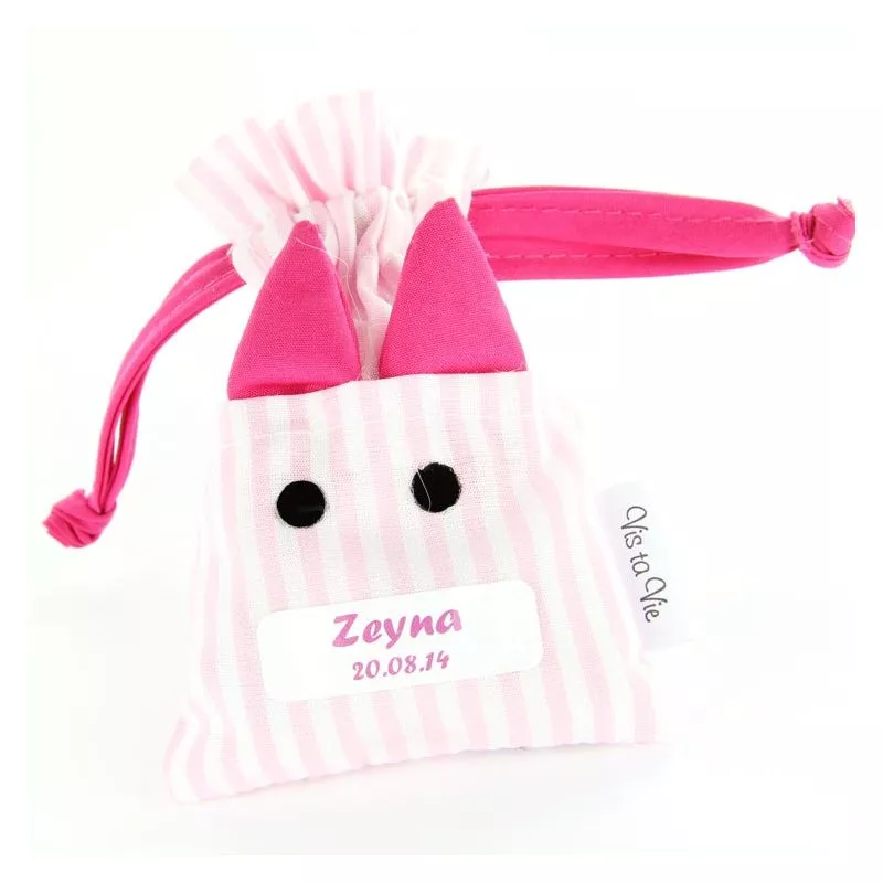 Bourse dragées Lapin coton