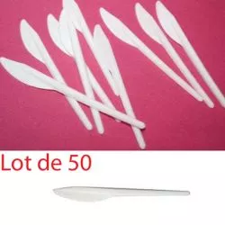Couteau plastique jetable économique (les 50)