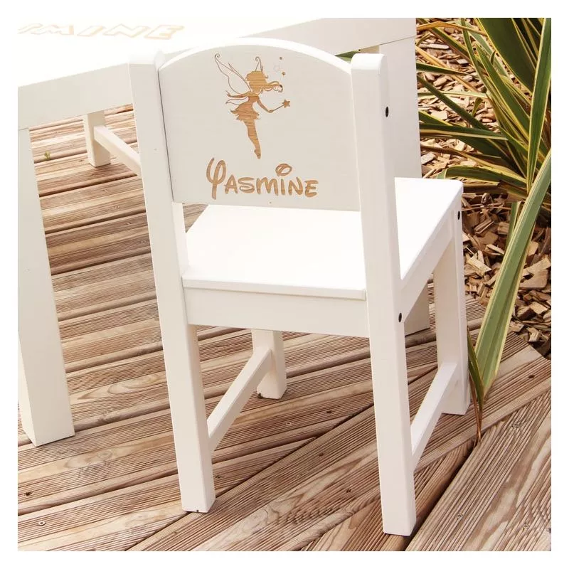 Chaise enfant personnalisée - Fée clochette